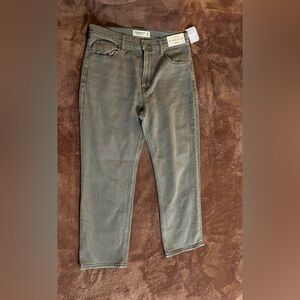 Abercrombie & Fitch Women's Gray Straight Jeans